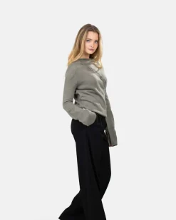 Asymmetrisk Cardigan Grå