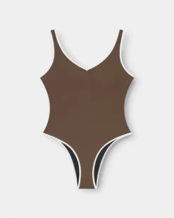 Badedragt Brun