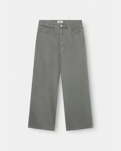Baggy Denim Jeans Khaki Green