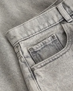 Baggy Denim Jeans Light Grey