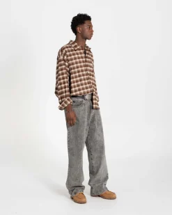 Baggy Denim Jeans Washed Grey