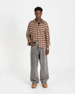 Baggy Denim Jeans Washed Grey
