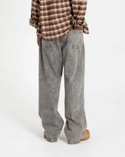 Baggy Denim Jeans Washed Grey