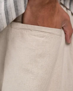 Baggy Hørbukser Beige