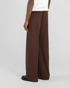 Baggy Suit Pants Brown