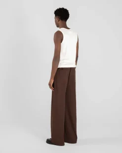 Baggy Suit Pants Brown