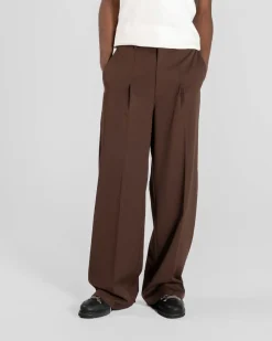 Baggy Suit Pants Brown