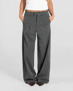 Baggy Suit Pants Grey dame