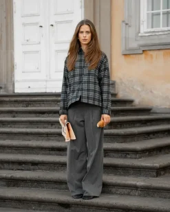 Baggy Suit Pants Grey dame
