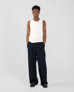 Baggy Suit Pants Navy