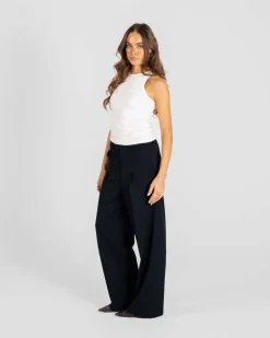 Baggy Suit Pants Navy