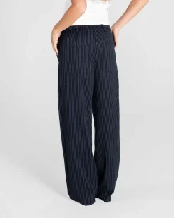 Baggy Suit Pants Pinstriped