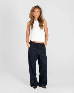 Baggy Suit Pants Pinstriped