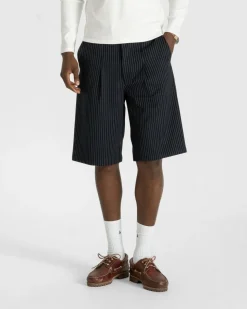 Bermuda Shorts Navy Pinstriped