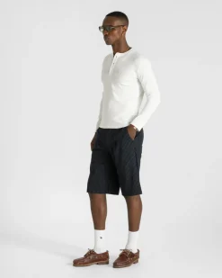 Bermuda Shorts Navy Pinstriped