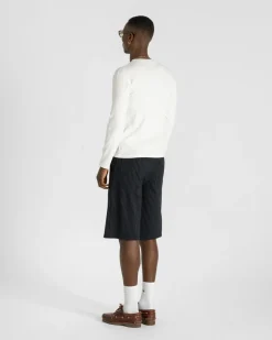Bermuda Shorts Navy Pinstriped