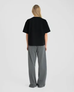 Blank T-shirt Black dame