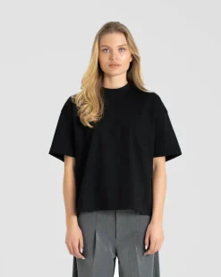 Blank T-shirt Black dame
