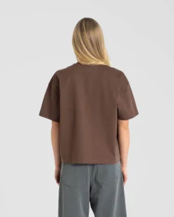 Blank T-shirt Brown dame