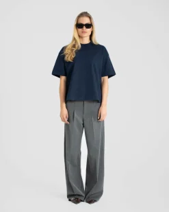 Blank T-shirt Navy dame