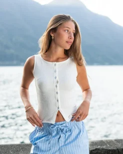 Bottoned Top White