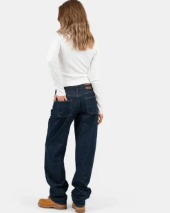 Buttoned Langærmet Top Hvid