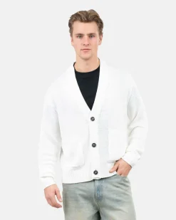 Cardigan With Pockets Hvid