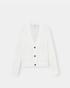 Cardigan With Pockets Hvid