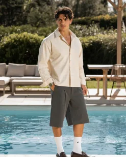 Check Summer Shirt Beige