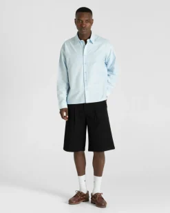 Check Summer Shirt Light Blue