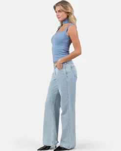 Choker Top Blå