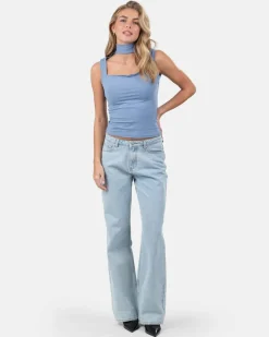 Choker Top Blå