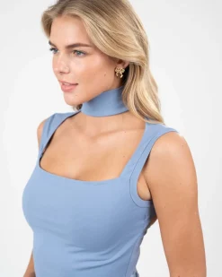 Choker Top Blå