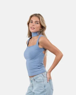 Choker Top Blå