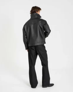Croc Jacket Black
