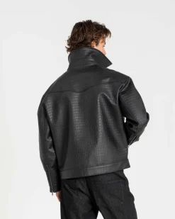 Croc Jacket Black