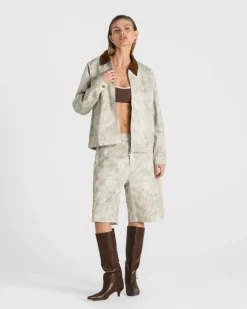 Denim Jacket Limewash Dame