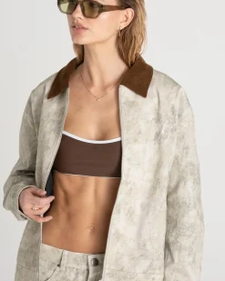 Denim Jacket Limewash Dame