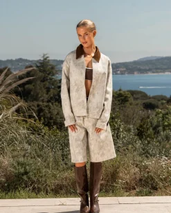 Denim Jacket Limewash Dame