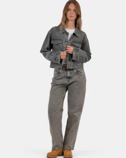 Denim Jacket washed Grey