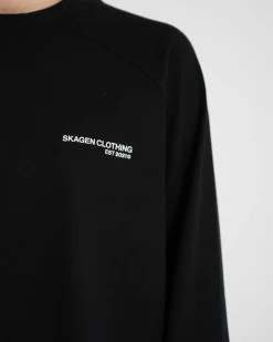 Everyday Essential Raglan Longsleeve Black dame