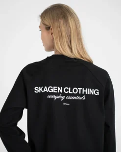 Everyday Essential Raglan Longsleeve Black dame