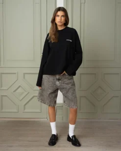 Everyday Essential Raglan Longsleeve Black dame