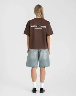 Everyday Essential T-Shirt Brown dame