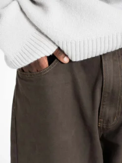 Extra baggy Denim Brown