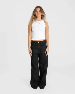 Extra Baggy Denim Jeans Black