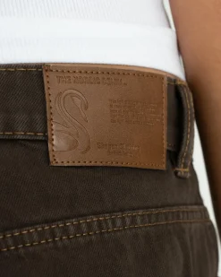 Extra Baggy Denim Jeans Brown
