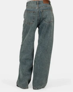 Extra Baggy Denim Jeans Mid Blue Vintage Wash