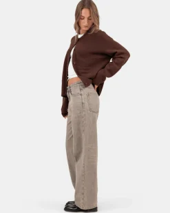 Extra Baggy Denim Jeans Rose Vintage Wash