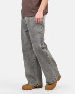 Extra baggy Denim Jeans Washed Grey